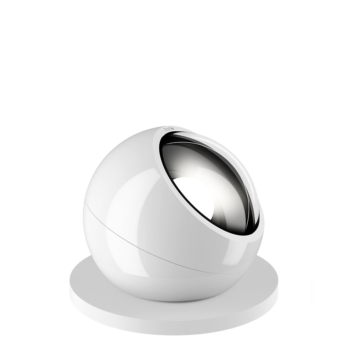 Occhio Sito Basso Volt C80, Focos de suelo LED Outdoor cabeza blanco brillante/pie blanco mate - 2.700 K