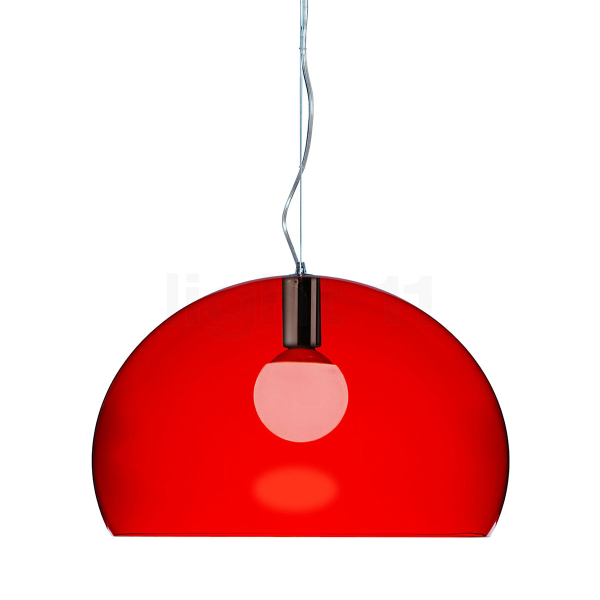 small red pendant light