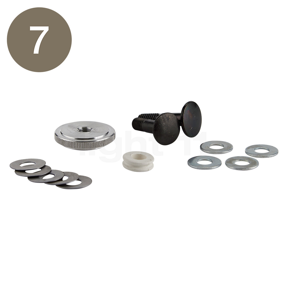 Artemide Tolomeo Accessory Screw with Knob, Connector and