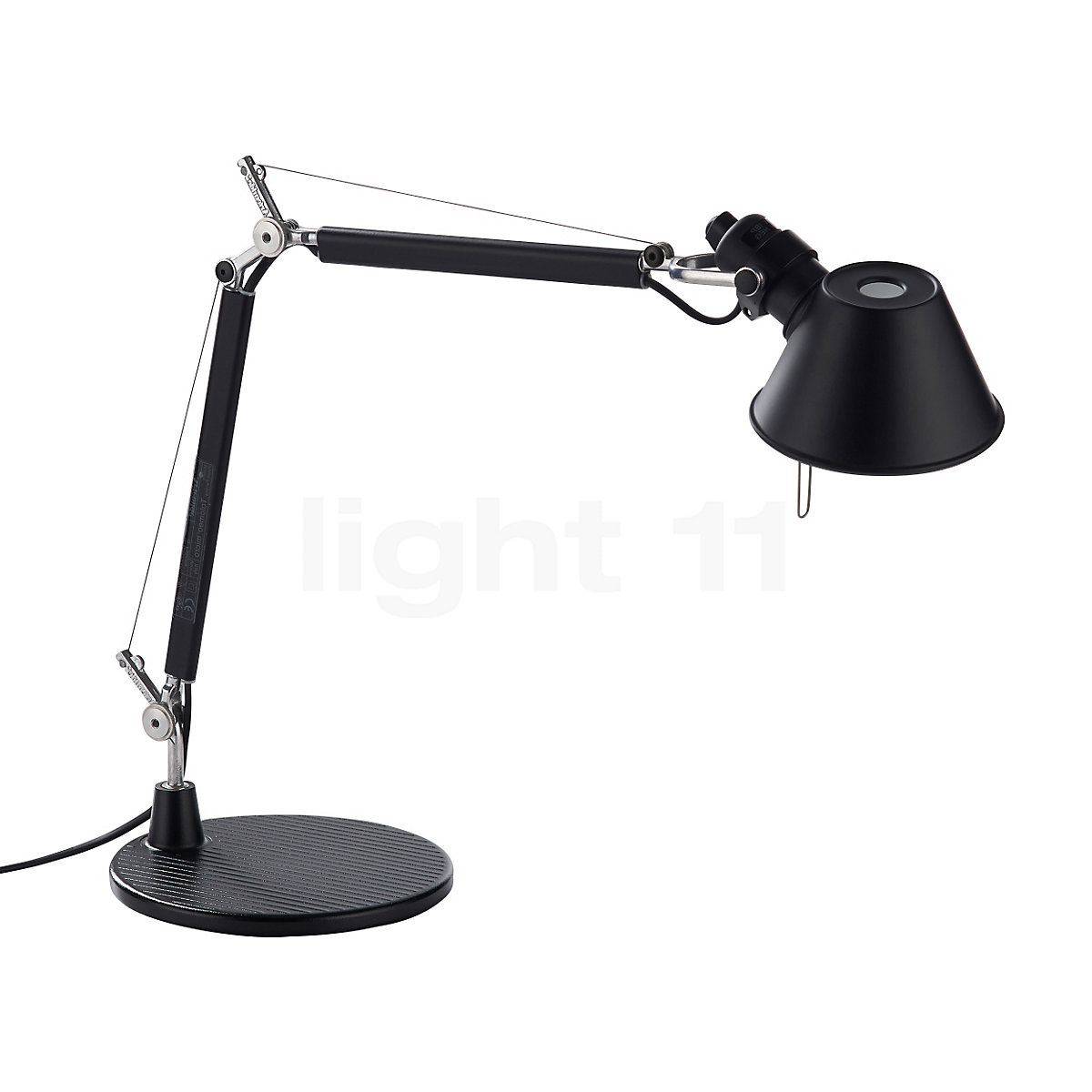 Tolomeo Micro With Base By Artemide, Artemide Tolomeo Table Lamp Mini Black