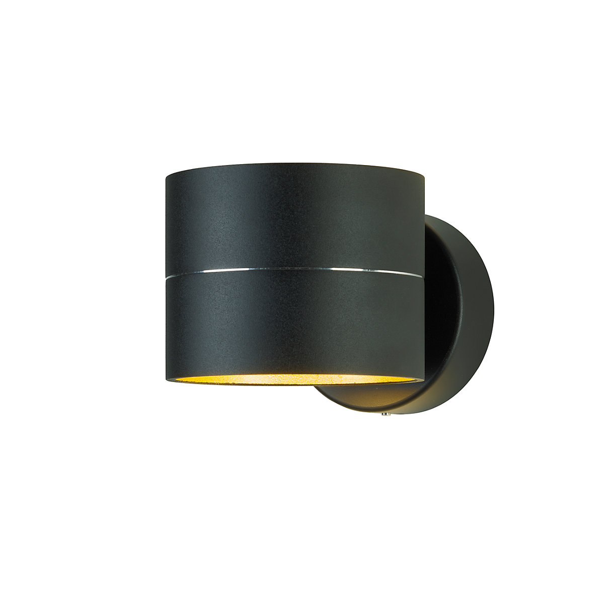 Oligo Tudor, lámpara de pared LED negro mate/pan de oro