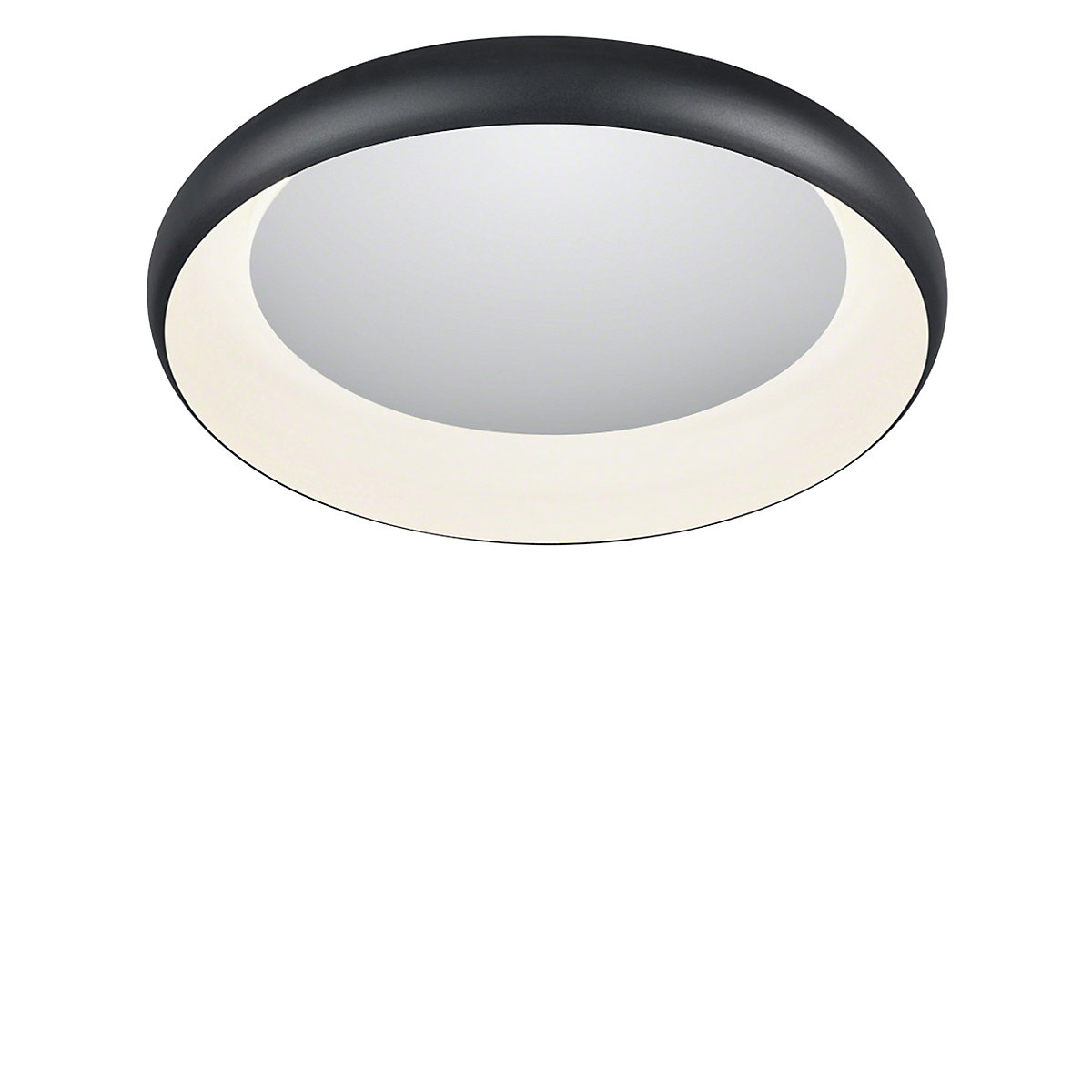 Helestra Tyra, lámpara de techo/pared LED negro/acabado espejo