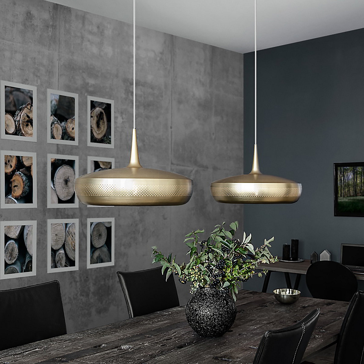 Massive - Lampada Da Tavolo  2  - Lampade Da Tavolo In Stile Neoclassico Legno Marrone Scuro Colore Mogano