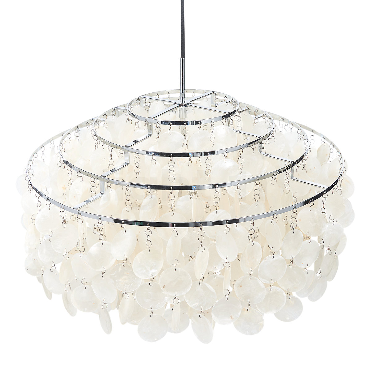 Kit Réparation Verpan Fun – 10 Rondelles Métal Pour Lampes Verner Panton – Argent – Neuf