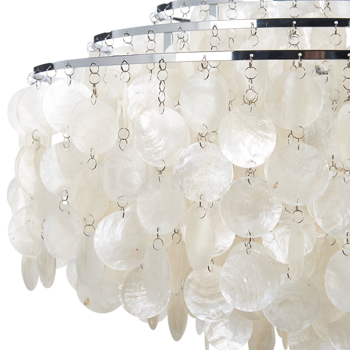 Kit Réparation Verpan Fun – 10 Rondelles Métal Pour Lampes Verner Panton – Argent – Neuf