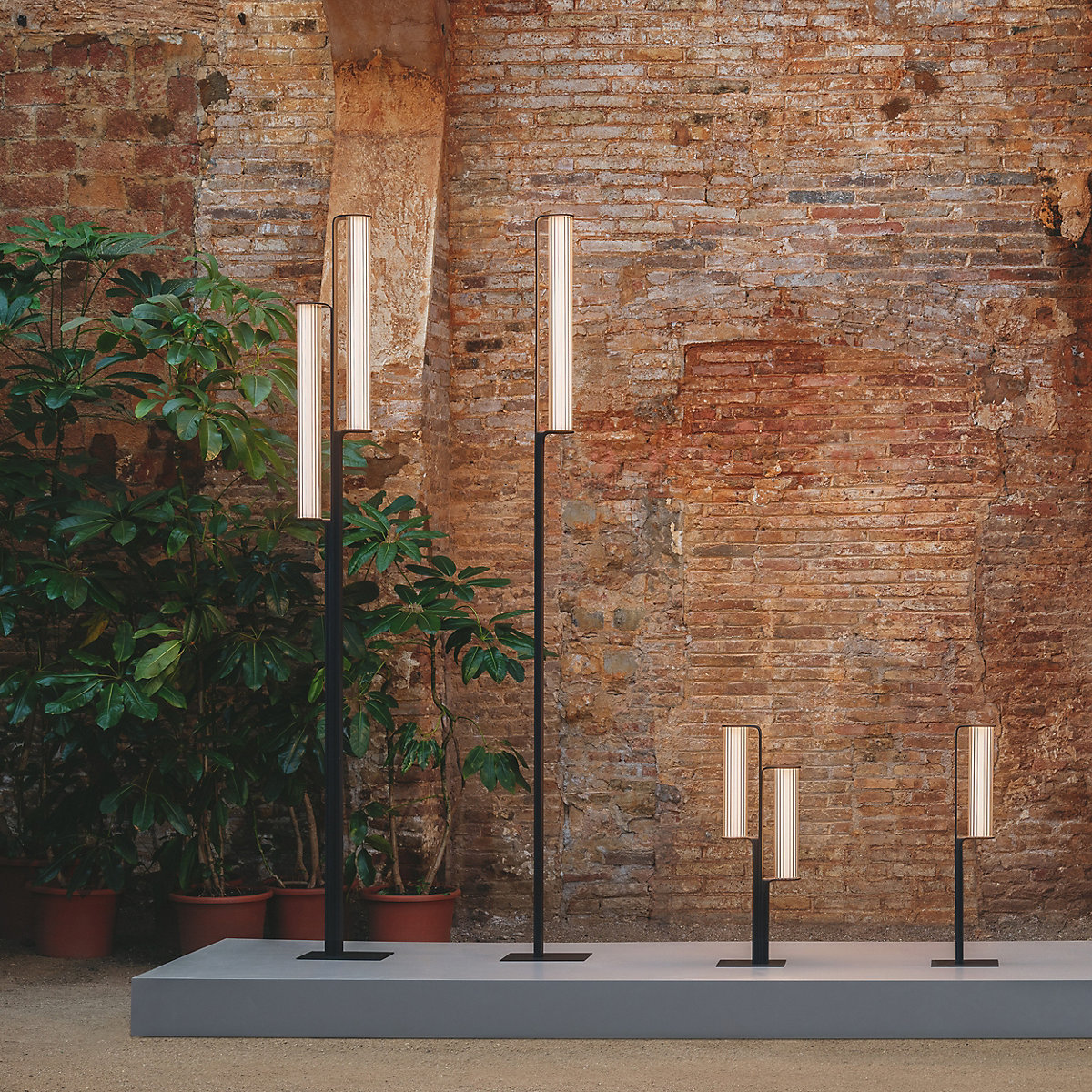 Vibia Bollards Buy Vibia Class Bollard Light LED 2 lamps at light11.eu