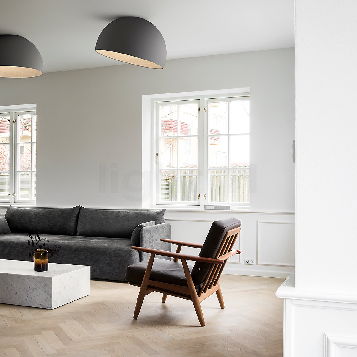 Buy Vibia Duo Ceiling Light LED asymmetric at light11.eu