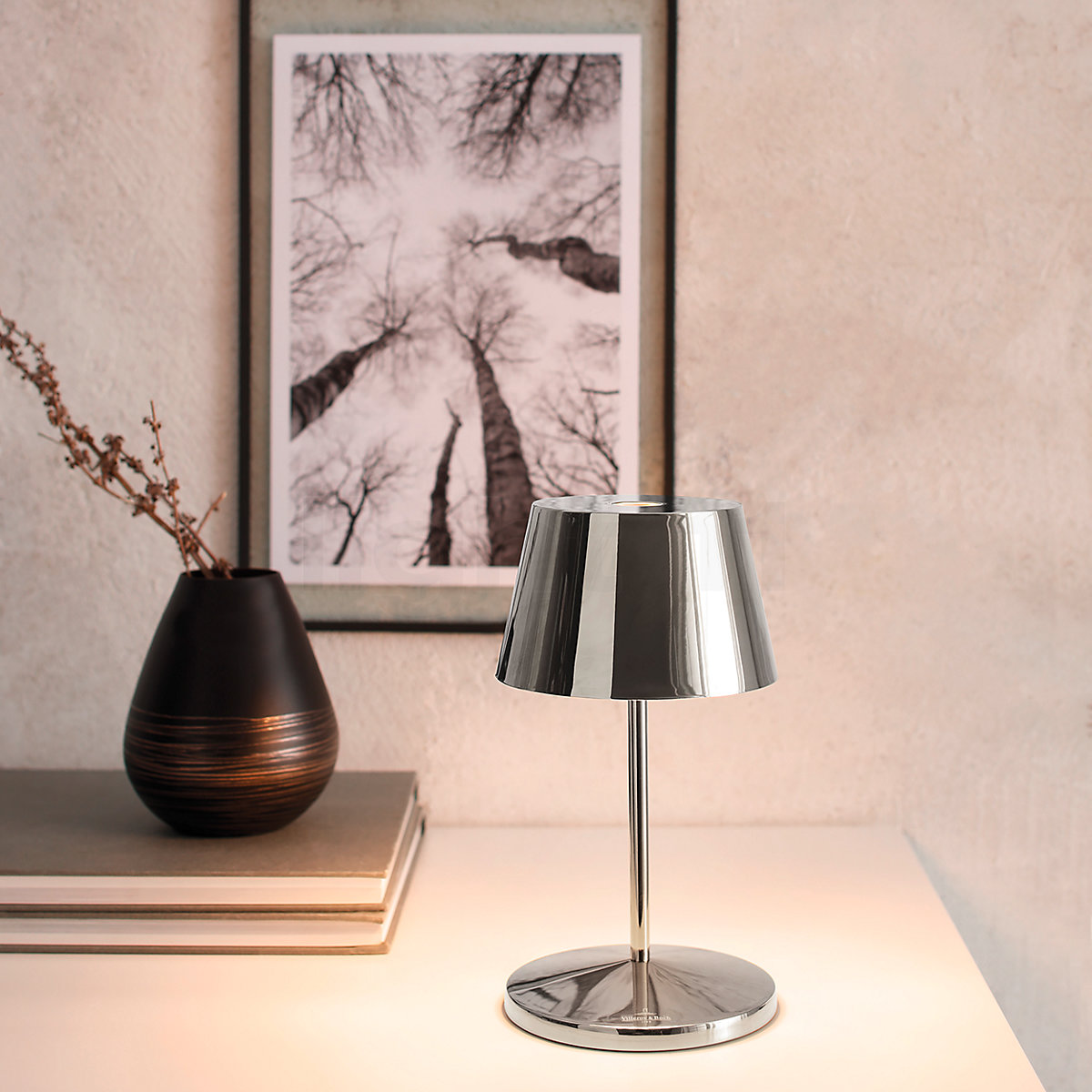 Rose gold shop battery lamp