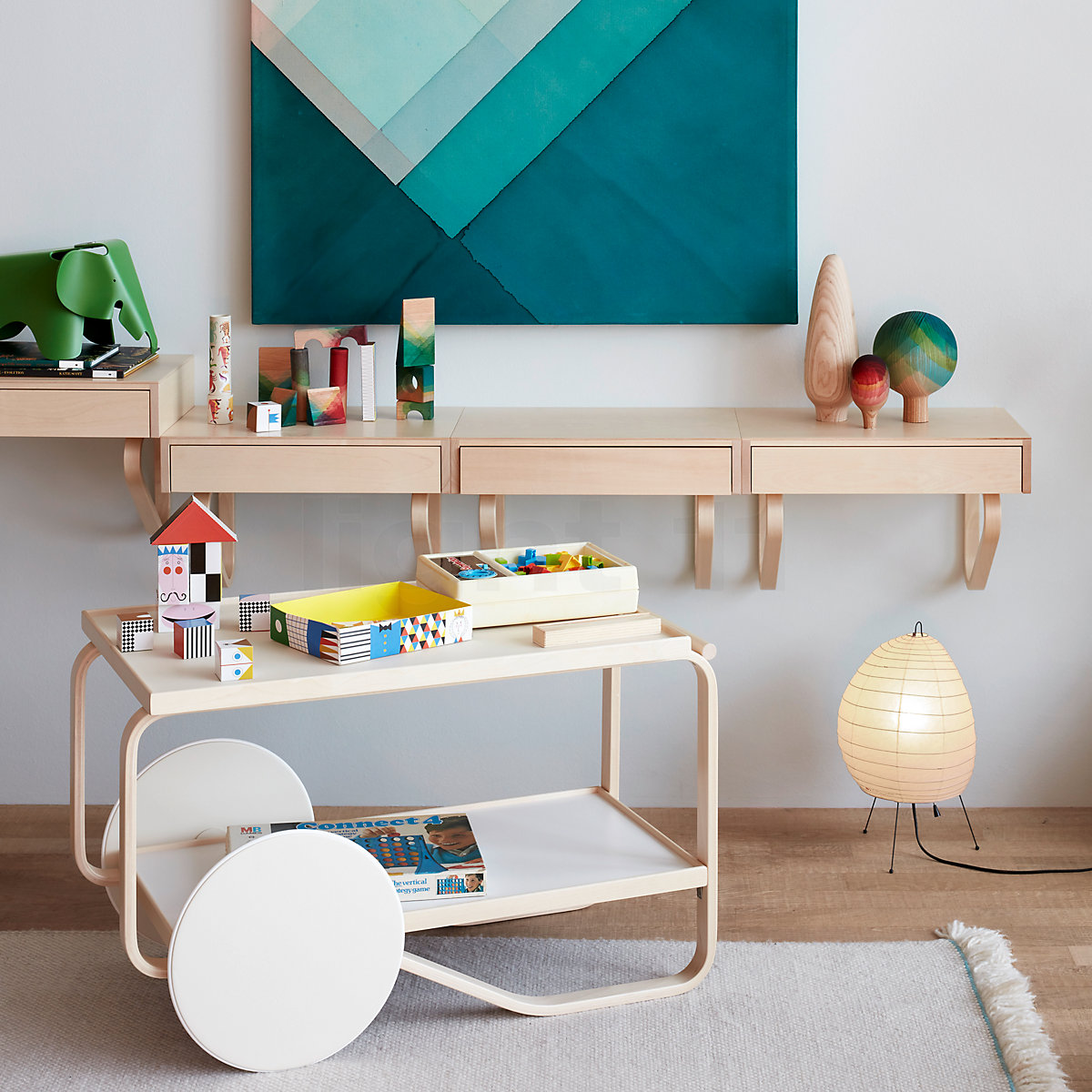 Vitra Akari N, lámpara de sobremesa en