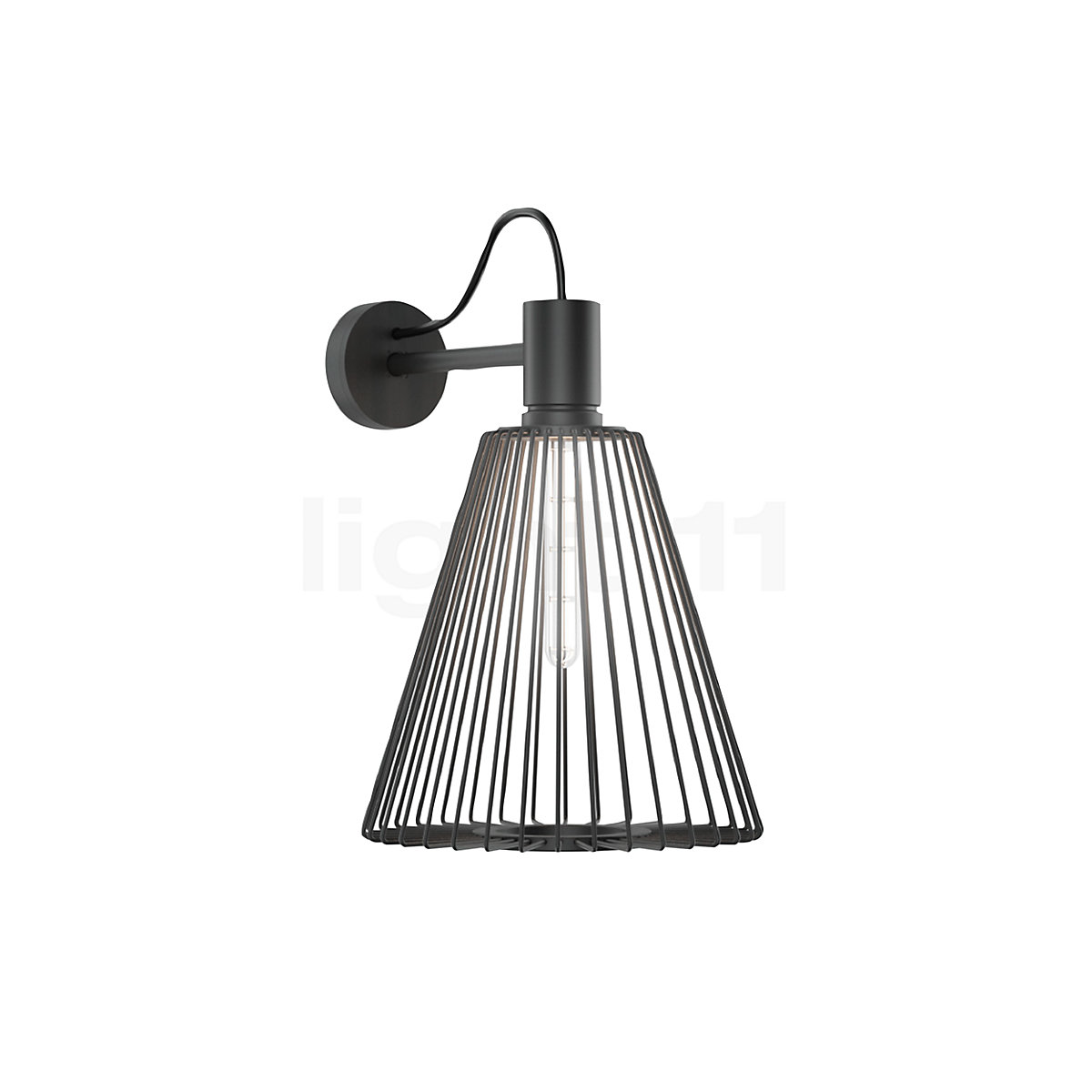Black cone wall light hotsell