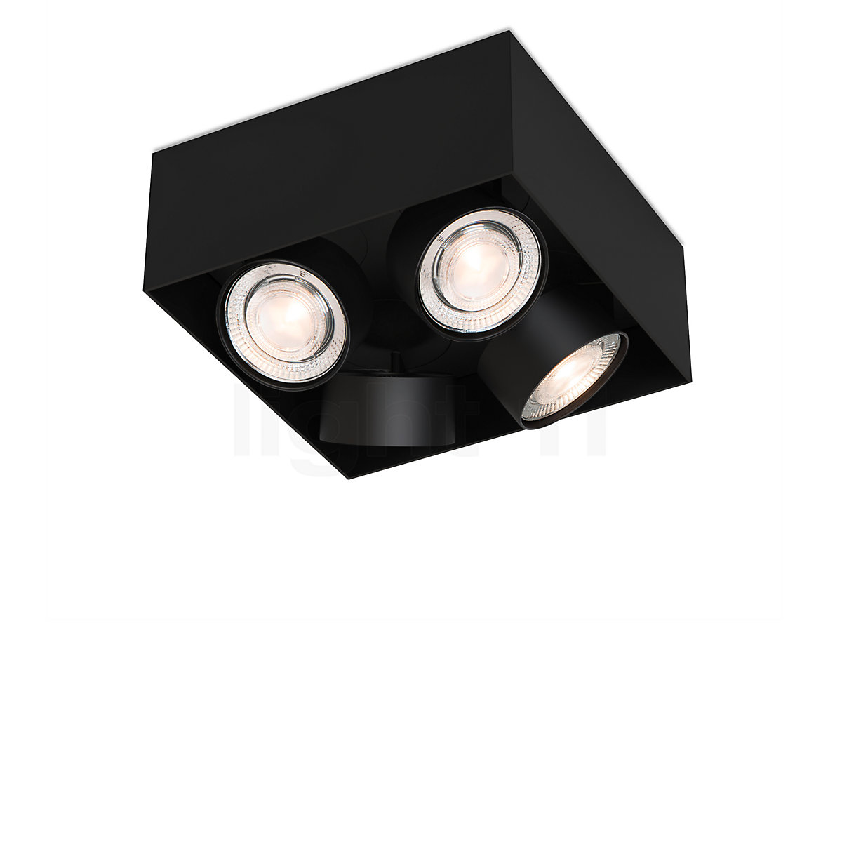 Spot Mawa Wittenberg 4.0 Plafonnier LED 4 foyers - tête affleurante - carré