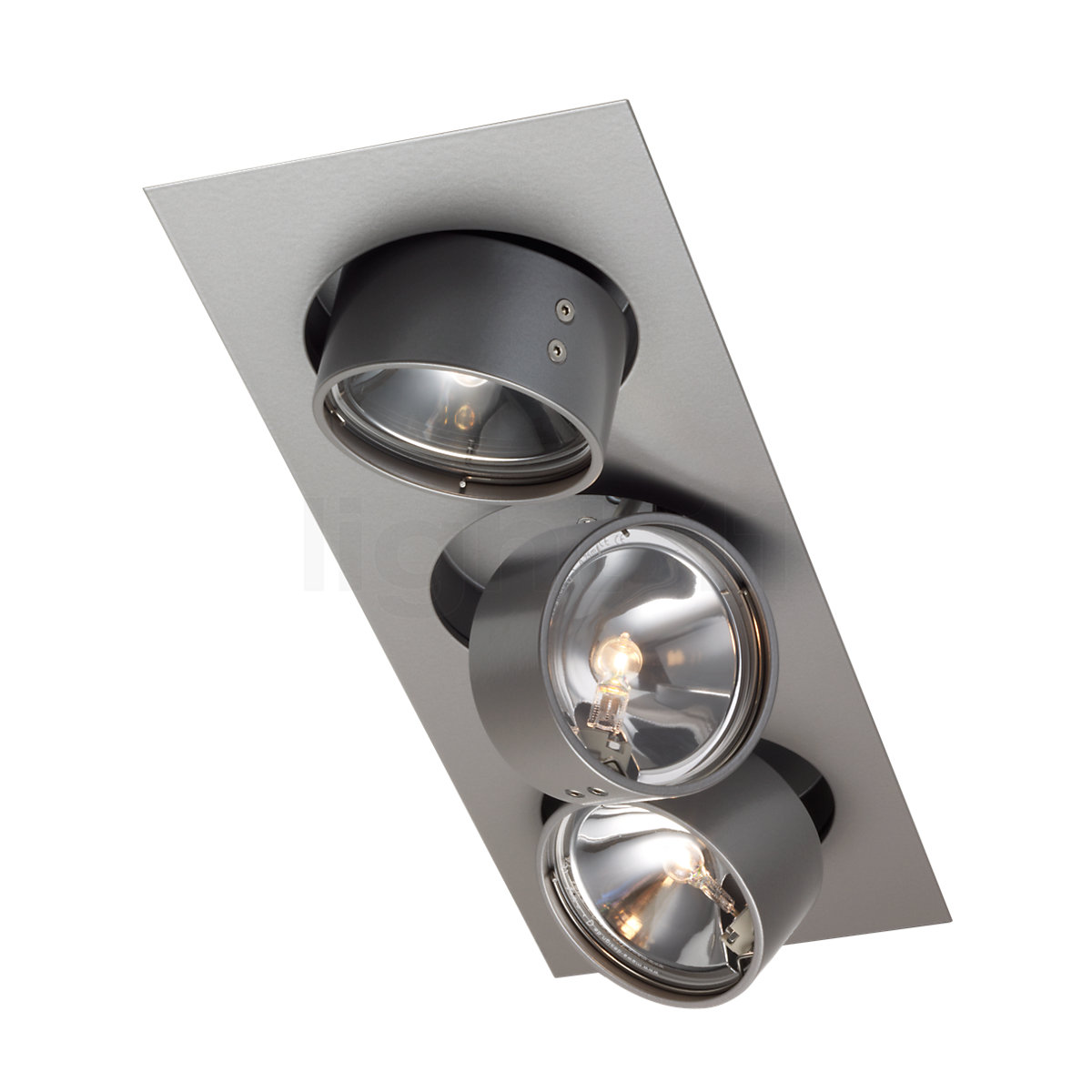 Mawa Wittenberg Deckeneinbauleuchte eckig 3-flammig