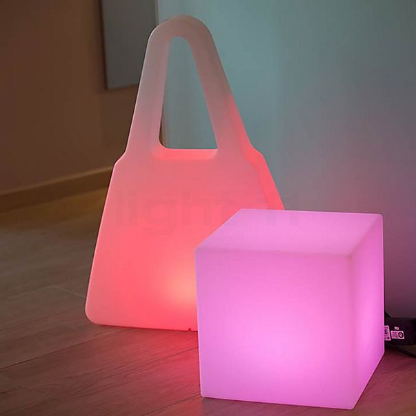 8 seasons design Shining Bag Lampe au sol 75 cm - incl. RGB-ampoule