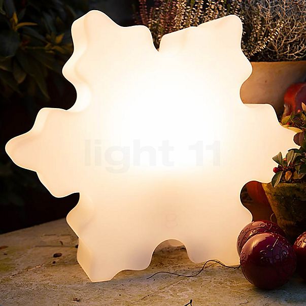 8 seasons design Shining Crystal Lampada da tavolo ø60 cm - incl. lampadina - incl. modulo solare
