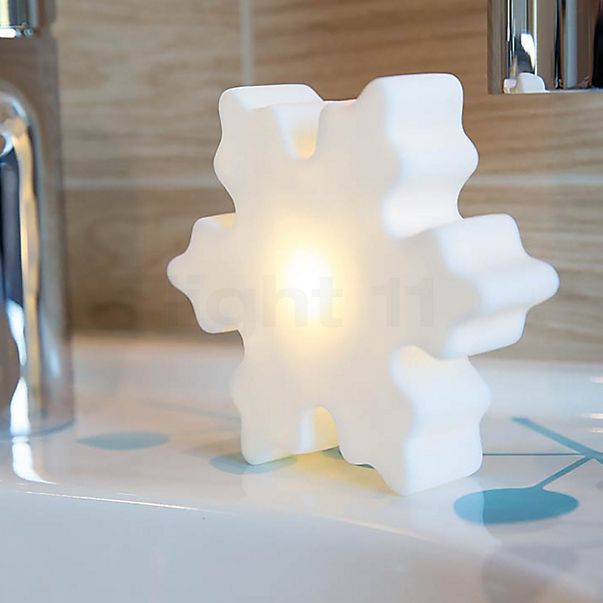 8 seasons design Shining Crystal Lampe rechargeable LED blanc , fin de série