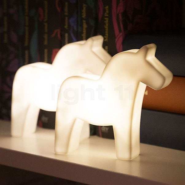 8 seasons design Shining Horse, lámpara recargable LED blanco , artículo en fin de serie