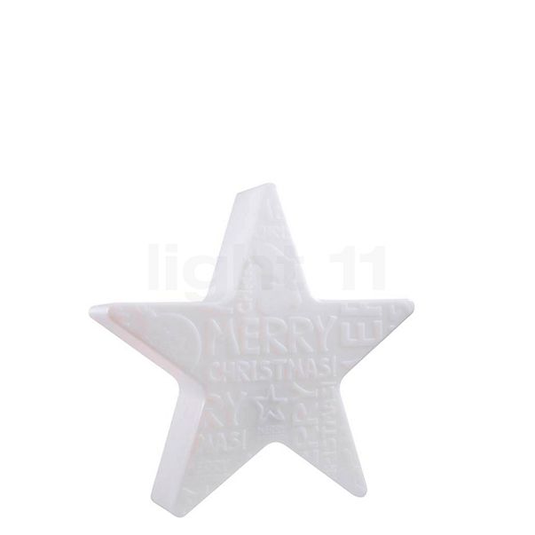 8 seasons design Shining Star Christmas Standerlampe hvid - 60 cm - incl. pære
