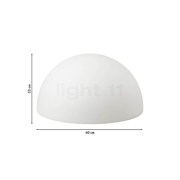 8 seasons design Shining Sunrise Floor Light white - ø60 cm - incl. RGB lamp sketch