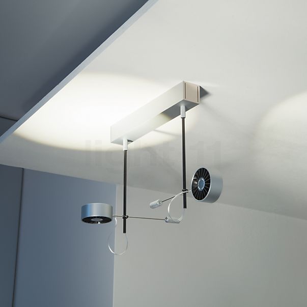 Absolut Lighting Absolut Plafondlamp 2-lichts LED chroom mat