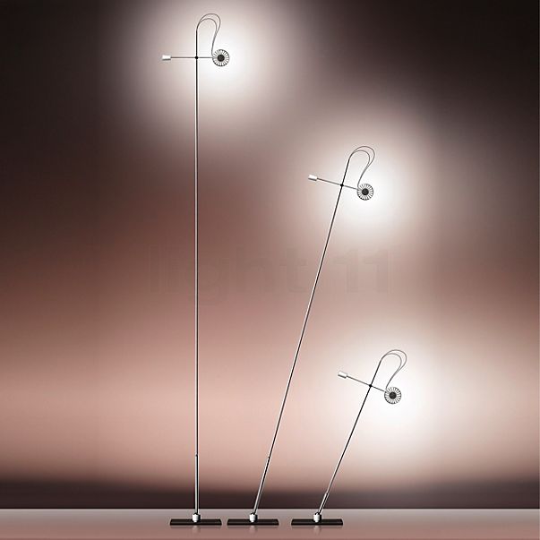 Absolut Lighting Absolut, lámpara de pie LED negro mate, 130 cm