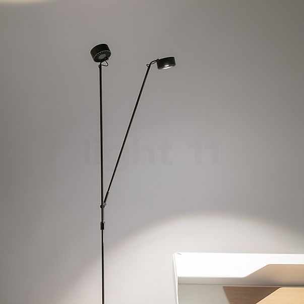 Absolut Lighting Basica Duo Lampadaire LED 2 foyers noir