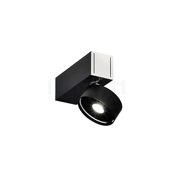 Absolut Lighting Basica, lámpara de techo/pared LED negro