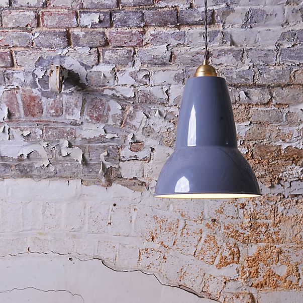 Anglepoise Original 1227 Brass Midi Pendant Light grey