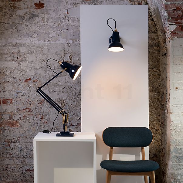  Original 1227 Brass Wandlamp blauw