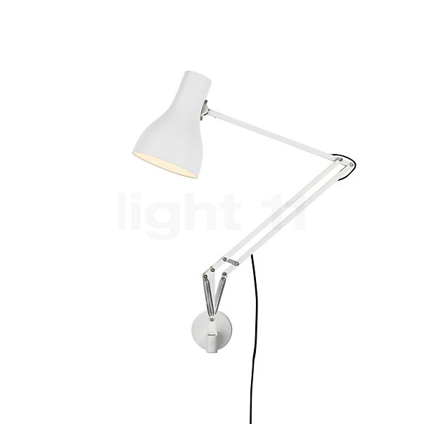 Anglepoise Type 75 Bureaulamp met wandbevestiging wit