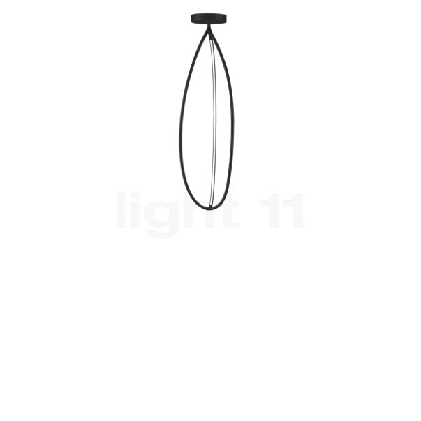 Artemide Arrival Plafondlamp LED zwart mat, 130 cm