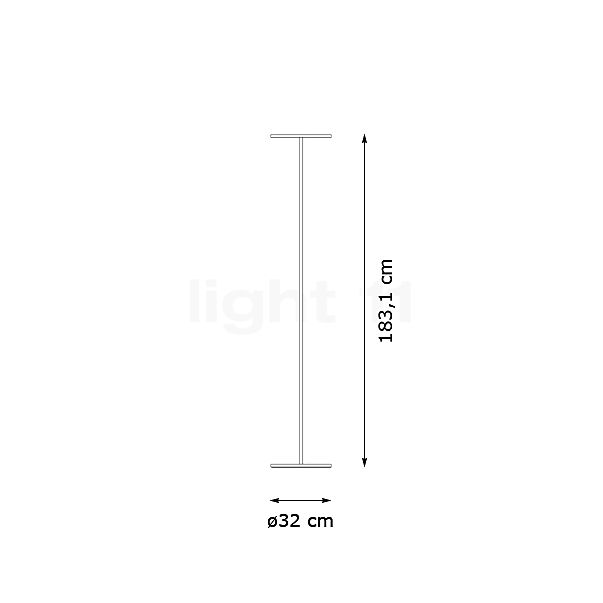 Artemide Athena Terra LED white - 3,000 K sketch