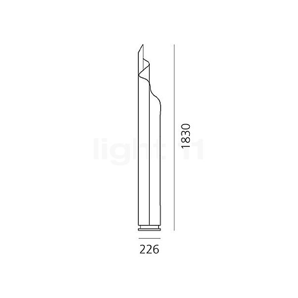 Artemide Chimera Floor Lamp LED opal sketch