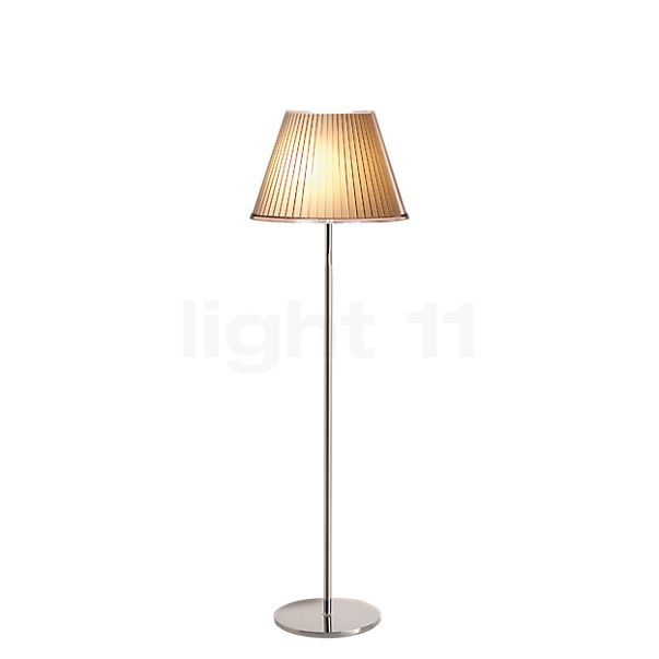 Artemide Choose Gulvlampe skærm pergament / Ramme krom - H.140 cm