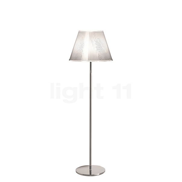 Artemide Choose, lámpara de pie pantalla blanco / marco cromo - H.140 cm