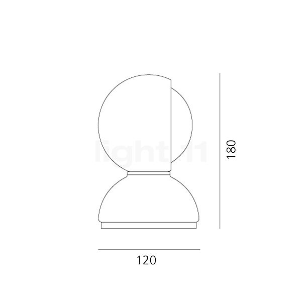 Artemide Eclisse rot Skizze