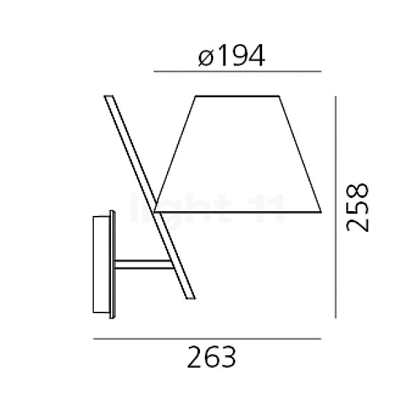 Artemide La Petite Parete weiß Skizze