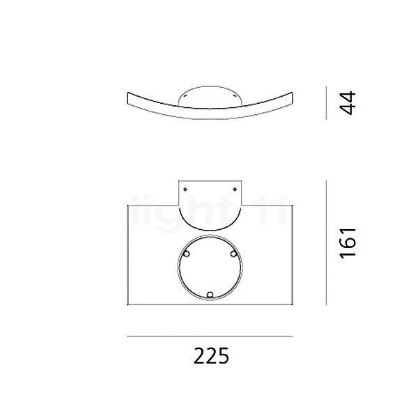 Artemide Microsurf LED white sketch