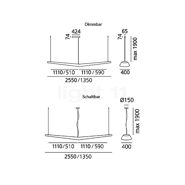 Buy Artemide Mouette Symmetric Sospensione LED at light11.eu