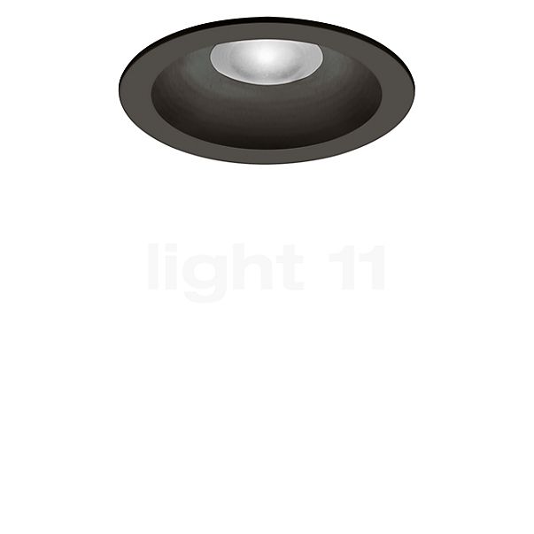 Artemide Parabola Plafondinbouwlamp LED rond vast incl. Ballasten zwart, ø9,4 cm, dimbaar