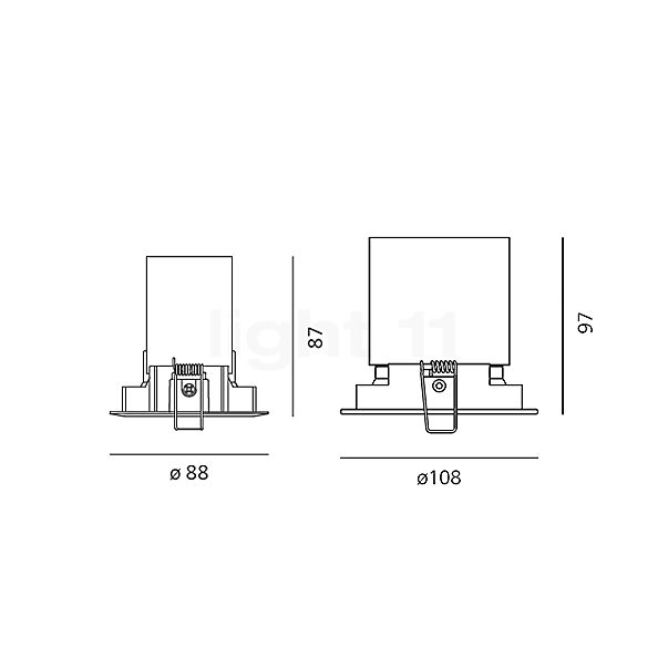 Buy Artemide Parabola recessed Ceiling Light LED round inclinable incl