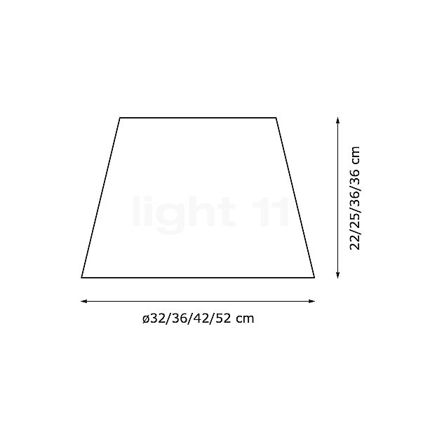 Artemide Reserveonderdeel Tolomeo Satin Lampenkap, zwart ø36 cm schets