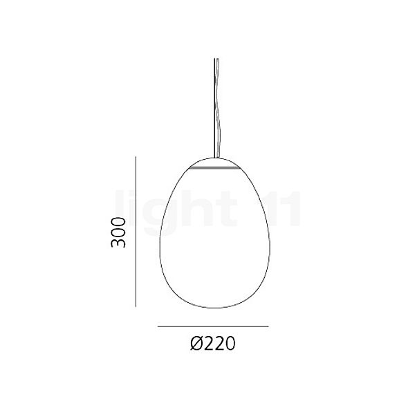 Artemide Stellar Nebula Lampada a sospensione LED S - vista in sezione