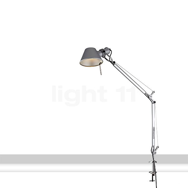 Artemide Tolomeo Mini LED med bordklemme poleret og eloxeret aluminium - 2.700 K