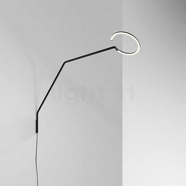 Artemide Vine Light, lámpara de pared LED negro