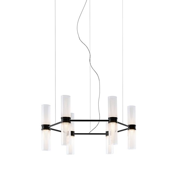 Artemide Zephyr, lámpara de suspensión LED 6 focos - redonda