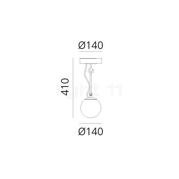 Artemide nh Ceiling Light 14 cm sketch