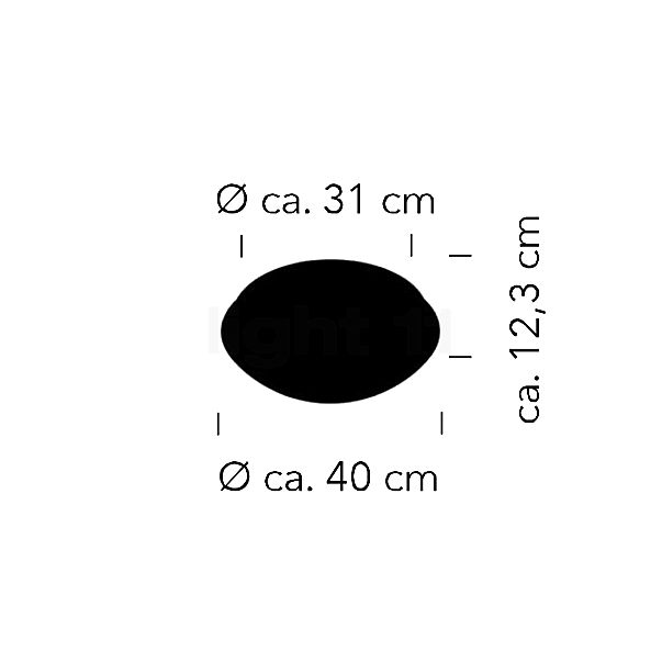 Bankamp Basic Ceiling Light brass - ø40 cm sketch