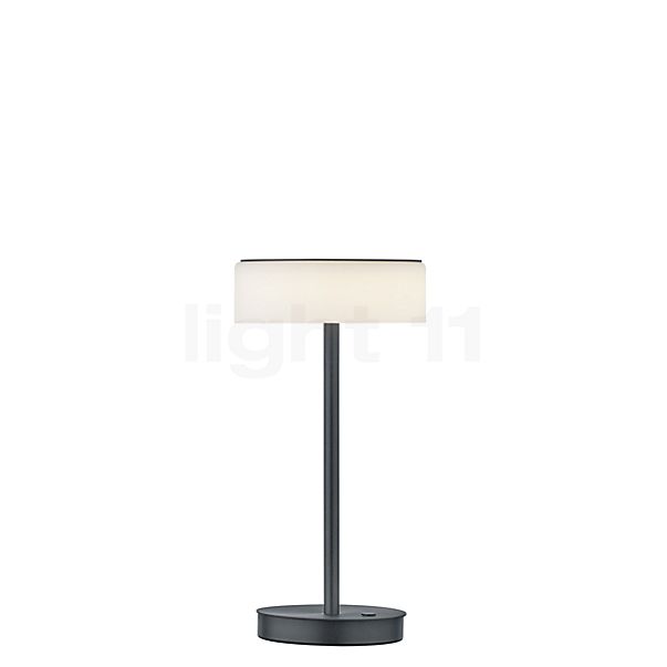Bankamp Button Table Lamp with Base LED anthracite matt