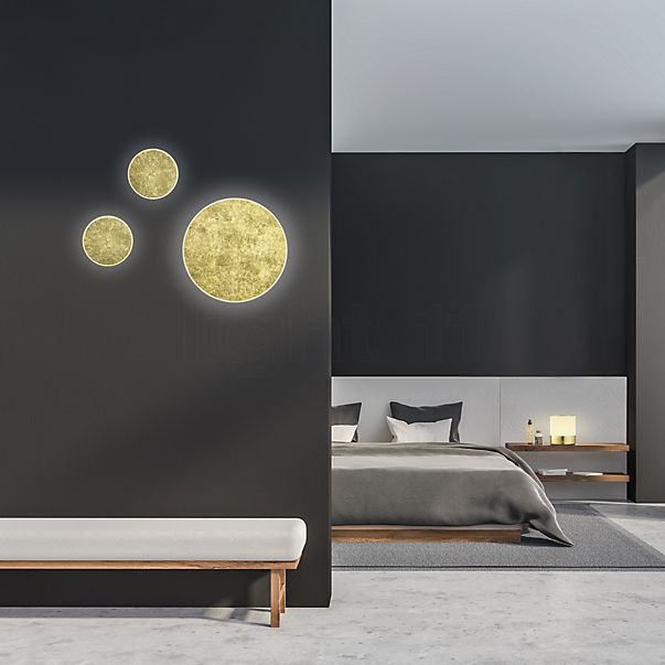 Bankamp Button Wall/Ceiling Light LED gold leaf look - ø15,5 cm , Warehouse sale, as new, original packaging