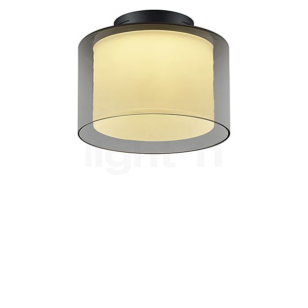 Bankamp Grand Lampada da soffitto LED antracite opaco/vetro fumé - ø32 cm